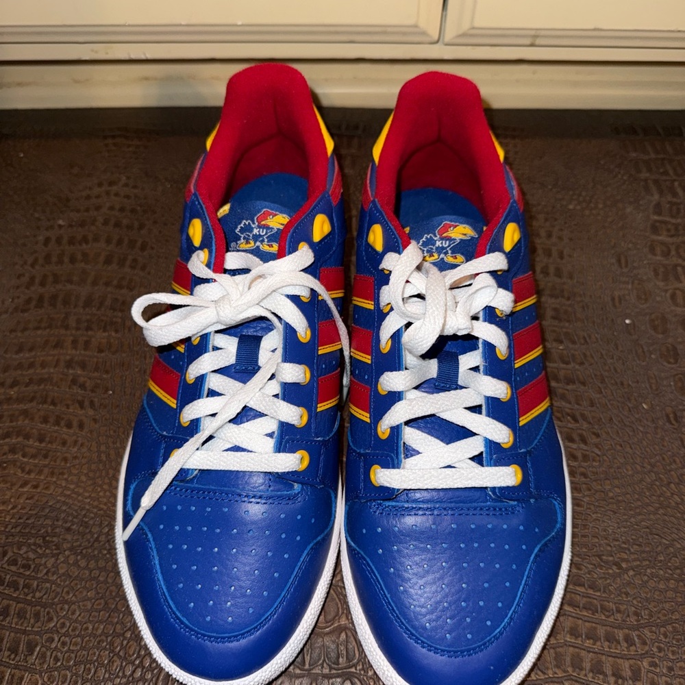 Adidas Centennial RM NCAA Pack - University of Kansas Blue & Red Sneakers Sz 9.5